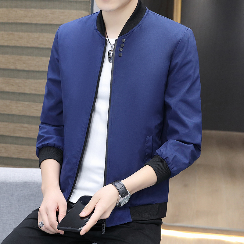 春秋季男士外套薄款潮流青年帅气春装立领上衣服夹克男装棒球衣服，男装夹克，星座1712-3