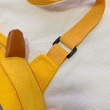 帆布小包包女鸭子百搭单肩胸包2025新款大容量学生包卡通可爱挎包，鞋类箱包手腕包，星座1712-3