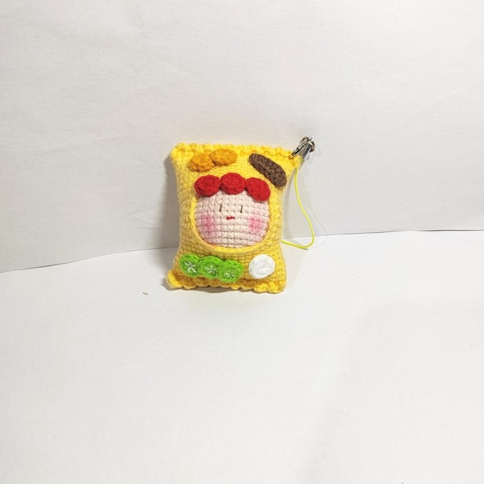 创意钩织成品爆款薯片团子DIY手工编织钥匙扣挂件闺蜜礼物,节庆用品/礼品,创意玩偶,淘宝优惠券,粉丝福利购,淘宝优惠卷