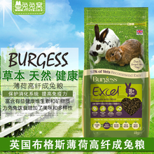 英国burgess布格斯薄荷成年兔饲料1