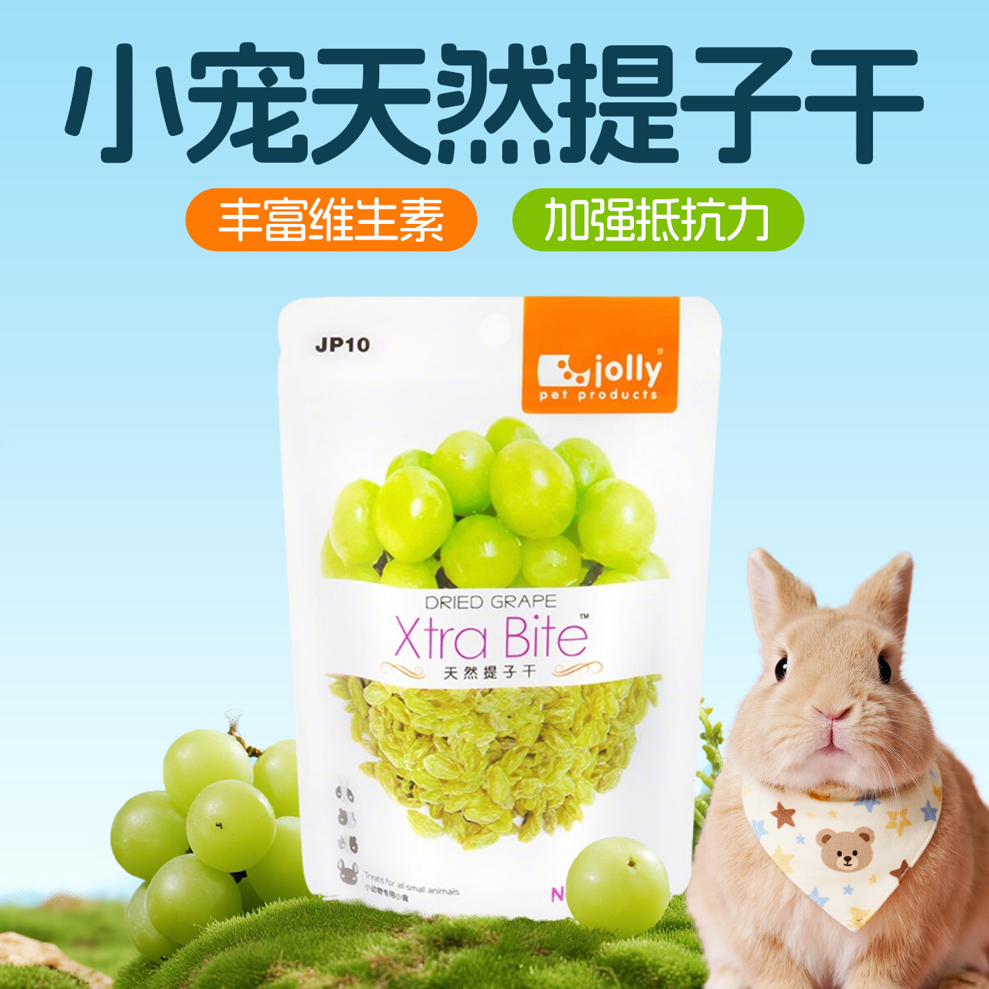 兔兔窝总店 Jolly 提子干 80g 兔子龙猫天竺鼠喜爱的宠物零食JP10