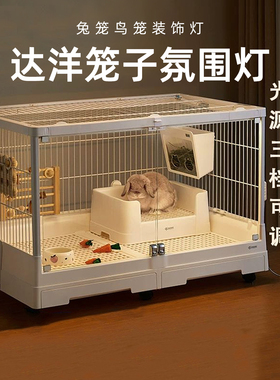 达洋B6047鸟笼氛围灯兔笼R81PRO磁吸无极调光三色温灯条B5001