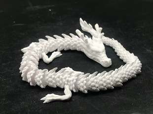 陶瓷氧化铝3D打印中国龙手办礼物定制