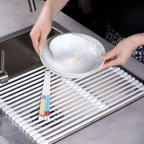 宜卡家居方管设计沥水架硅胶全包