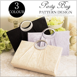 翠盈cuiying优雅女士宴会手包蕾丝勾花镶仿钻方型手拎包B5535