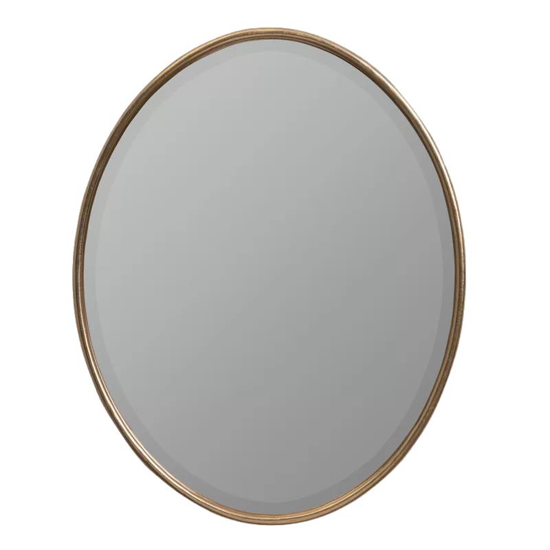 化妆镜洗手镜椭圆形卫浴镜子卧室壁挂卫浴镜洗漱台穿衣镜简约