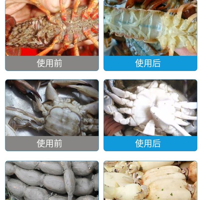 水产洗虾除垢剂清洁剂清洁除锈剂蟹污袋装莲藕粉500g小龙虾清洗剂