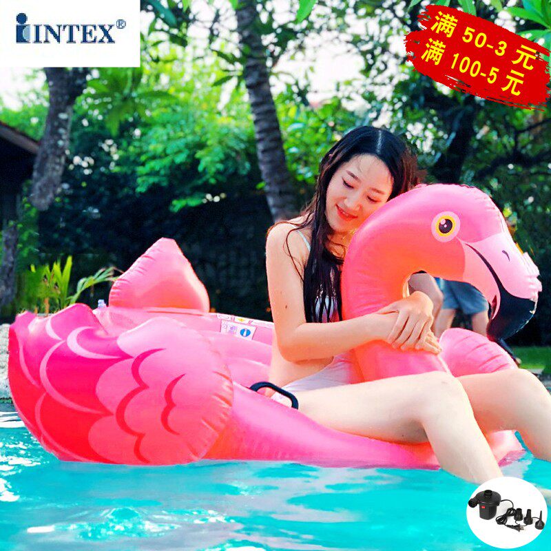 出口坐骑intex网红大红鹤