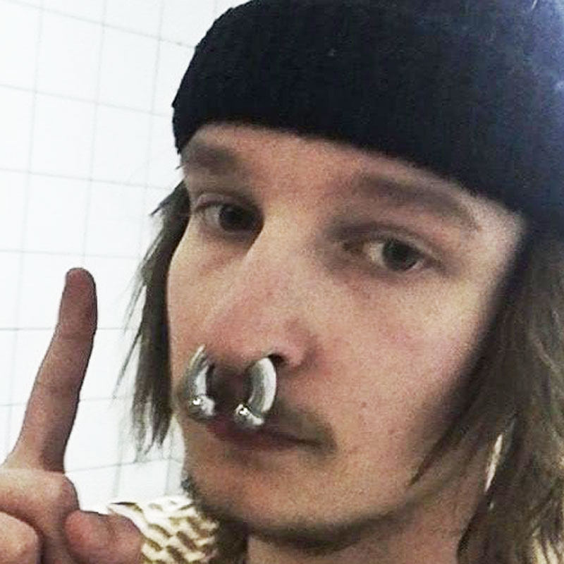 钛钢c形u型男女士身体环马蹄环多用环弯杆pa环穿刺穿孔鼻环耳扩