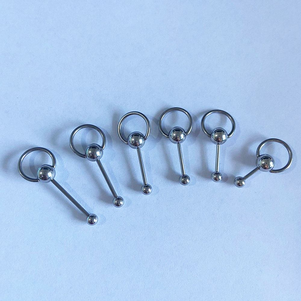 舌钉直杆系带钉穿刺饰品