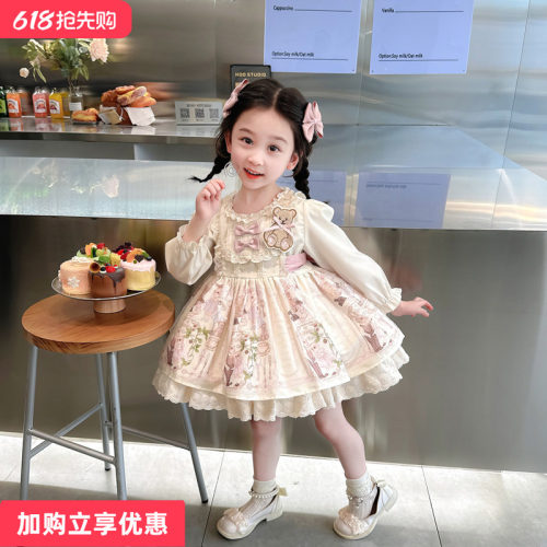 洛丽塔长袖裙子带发饰正品保障