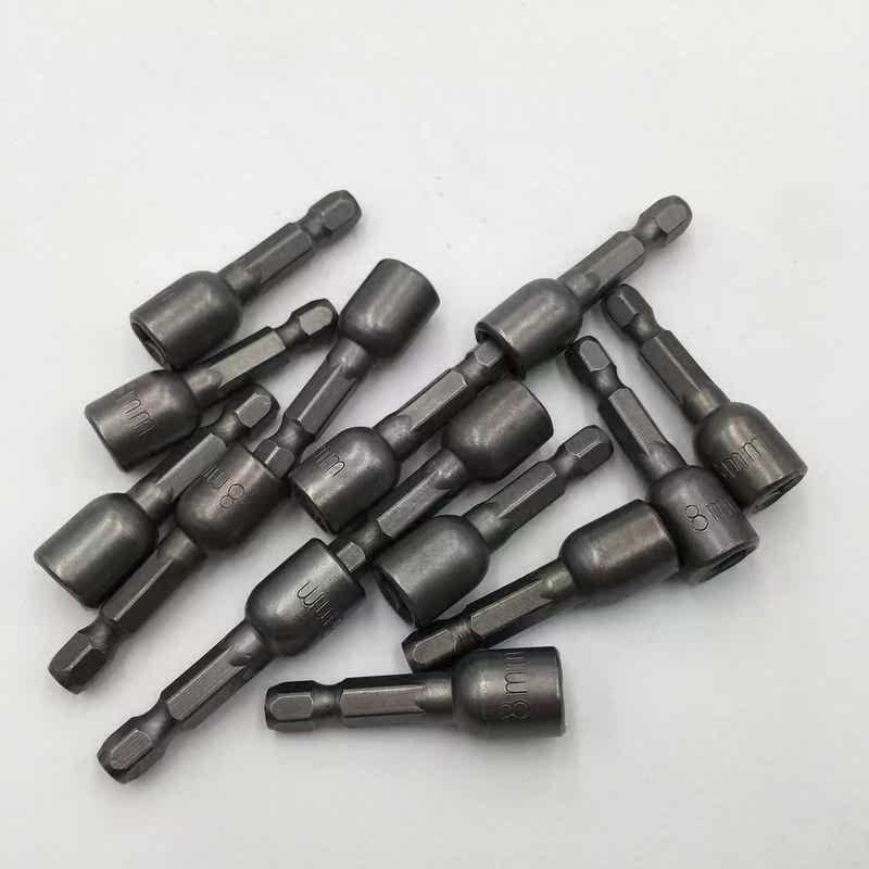 钻尾丝套筒自攻螺丝手电钻风批内六角加长强磁套头批头8/9/10mm.