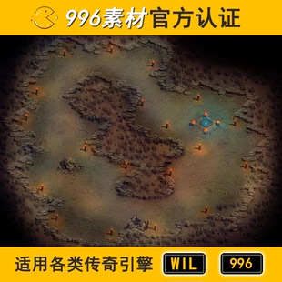 传奇地图素材野外沙漠小阻1层200 荒原秘阵 焦土灵墟 漠渊幻域