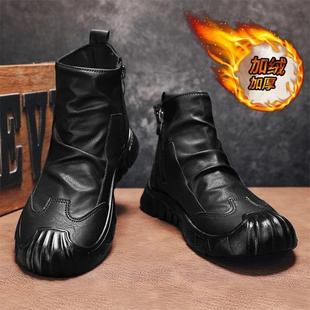塔弗森隐述鞋服专卖冬季高帮棉鞋马丁靴加绒保暖棉鞋男款户工装鞋