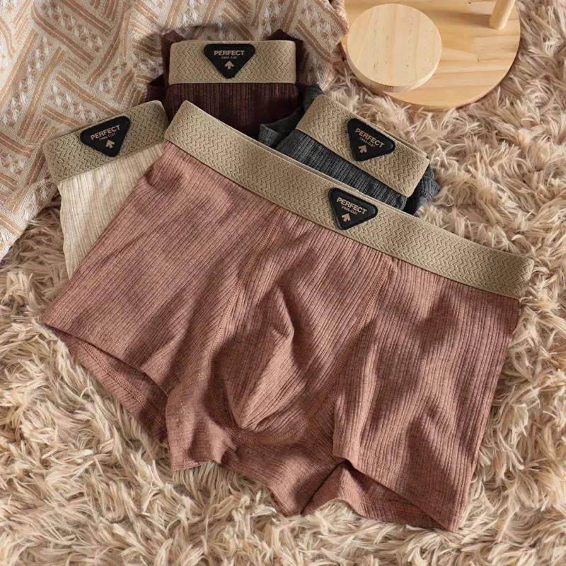 邻家故事服K饰轻奢店四美拉德色系男士高棉内裤美式复古男生四角