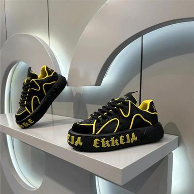 万载优禾严选品质男士运动时尚百搭休闲舒适软底正版格子潮流潮鞋