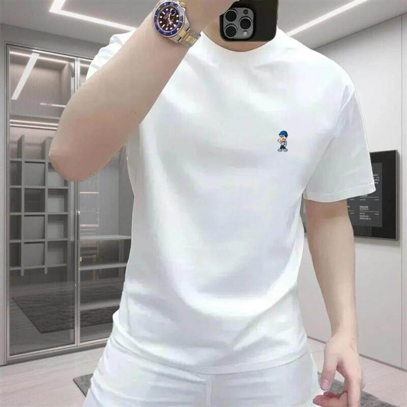 尊梵仕云客服饰专卖3小众设计刺绣男上衣简约休闲时尚潮牌短袖T恤