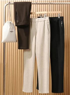 pseny男裤如是惠选.法式腔调休闲裤子人字纹绵羊毛保暖男士长裤潮