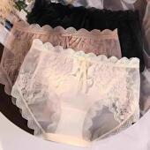 纯欲蕾丝镂空网纱性感透明打底裤 法式 10A女士大码 绣罗严选新款