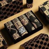 内裤 秋冬季 舒适透气四角裤 维度生活优品拍一发五高档男士 四大尺码