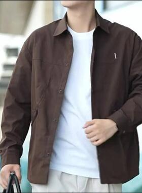 陆海丰百货商行男装高端进口简约休闲男士夹克商务外套翻领上衣潮