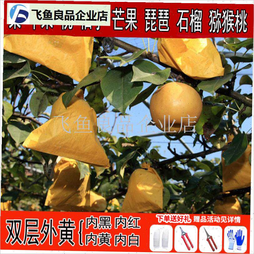 套袋梨子包装g果树防鸟防虫育果袋D苹果桃保护通用橙子水果透气,