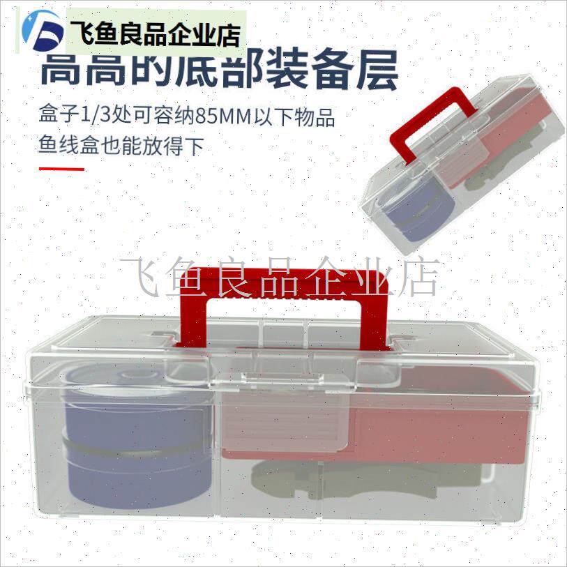 MEBAkO手提钓鱼多功能配件盒户外路亚饵盒鱼钩收纳箱,