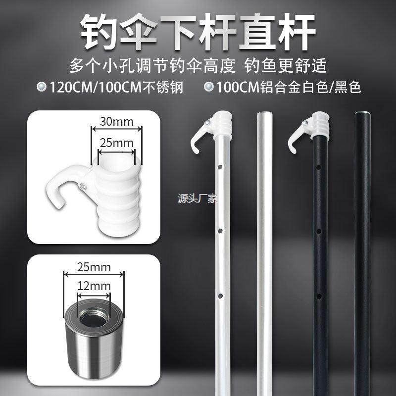 .不锈钢钓伞杆零件配件大