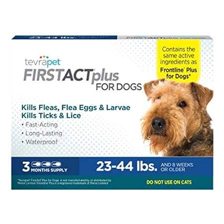 TevraPet FirstAct Plus Flea and Tick Prevention for Mediu 3C数码配件 笔记本散热器/降温卡 原图主图