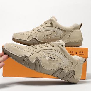 公羊联盟男鞋秋冬保暖2025新款百搭男士皮鞋真皮鞋休闲运动皮鞋子