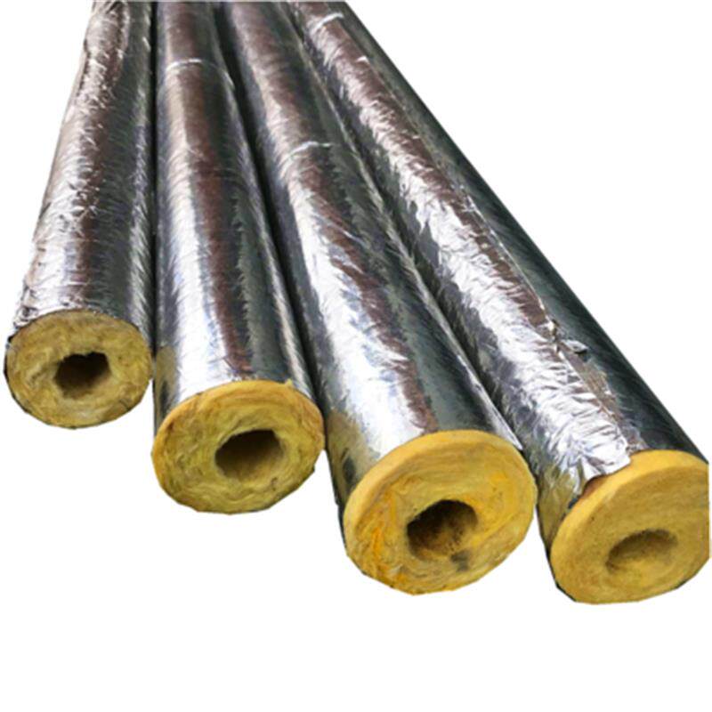 蒸汽管道玻璃棉管壳岩棉管耐高温硅酸铝管铝箔保温棉管锅炉保温管