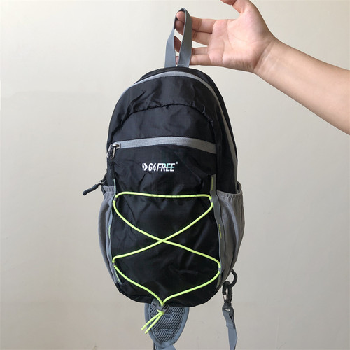 外单！户外单肩包斜挎胸包黑色登山骑行包随行小包