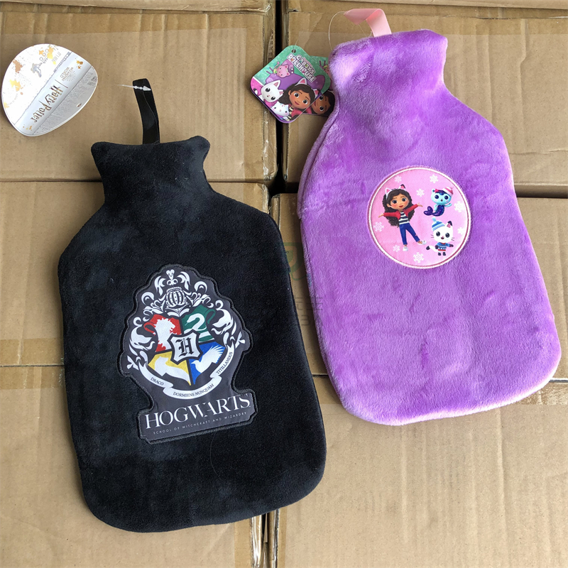 出口单 加厚硅胶热水袋注水防爆暖肚子可爱暖水袋