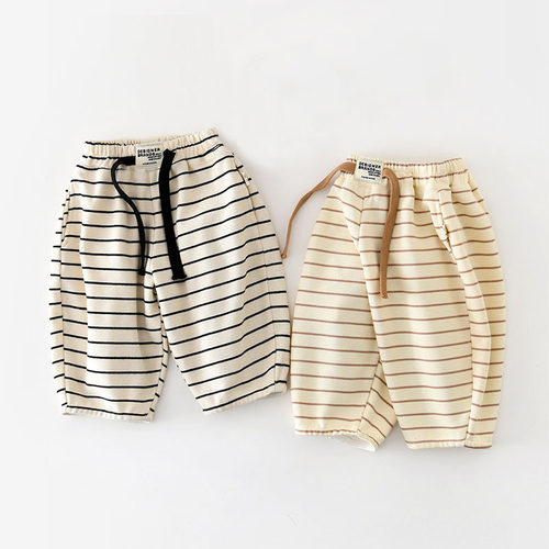 1-3岁男女宝宝休闲运动裤6一12月婴儿裤子春秋装条纹pp裤直筒裤春