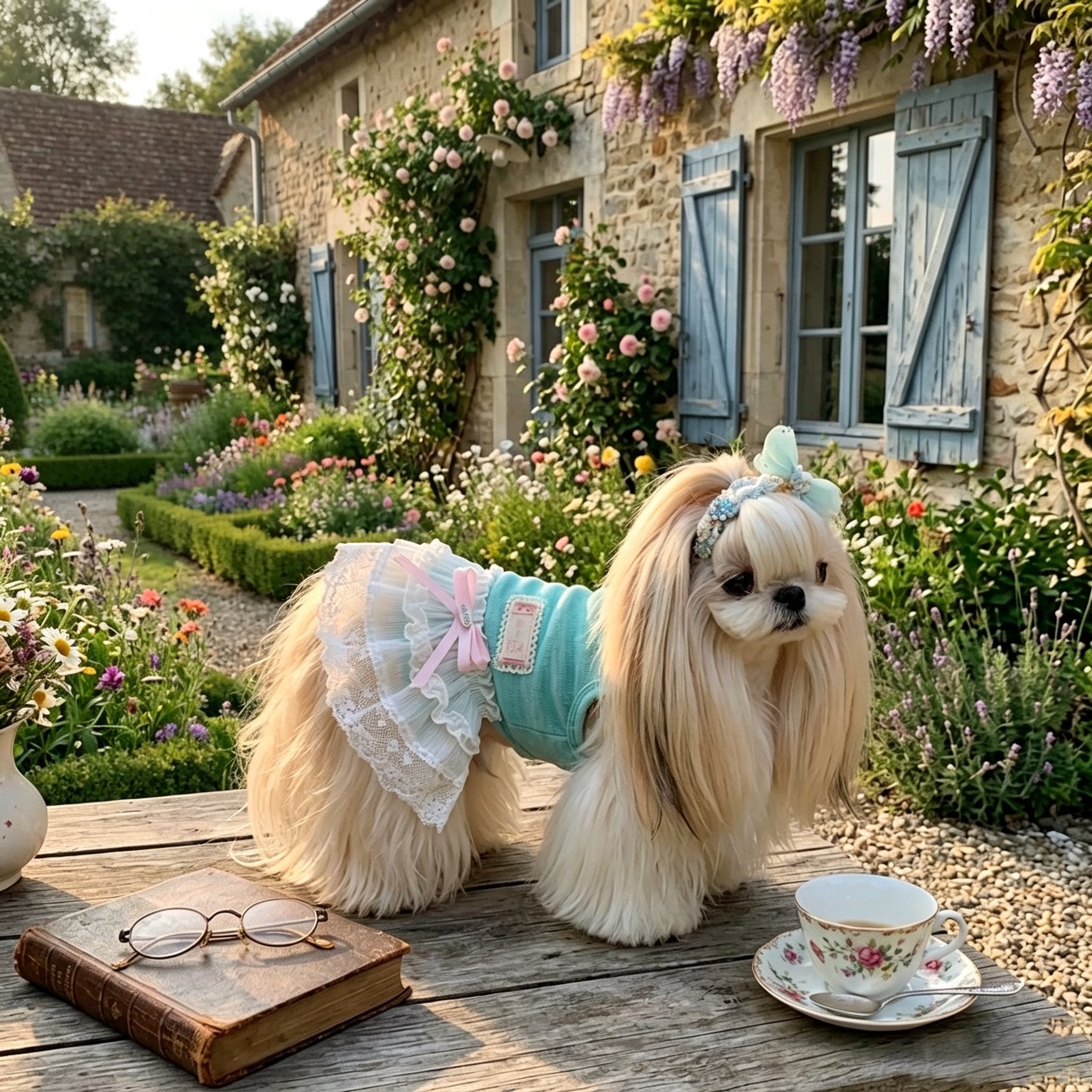 西施犬专用衣服约克夏狗狗夏天夏季薄款裙子透气连衣裙马尔济斯图片