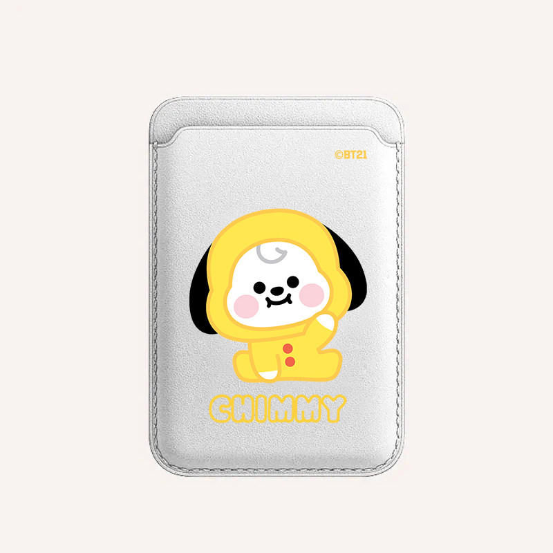 BTS防弹少年团 bt21周边 校卡卡套磁吸卡包苹果手机卡贴可爱卡通