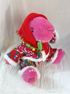 「东北往事」素龙玩偶娃衣 可爱卡通粉龙公仔东北棉袄衣服