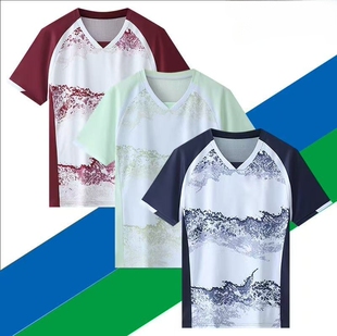 2026新款羽毛球服男女套装短袖速干透气运动比赛训练球服印字定制