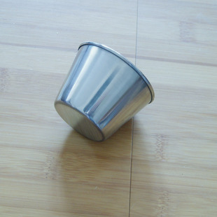 不锈钢酒杯 健身户外水杯 金属杯 酒杯 卷边酒杯 容量75ml酒杯