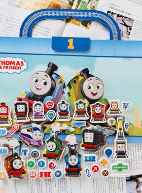 外单限定款 可重复贴 托马斯小火车贴纸书卡通贴画泡泡贴纸Thomas