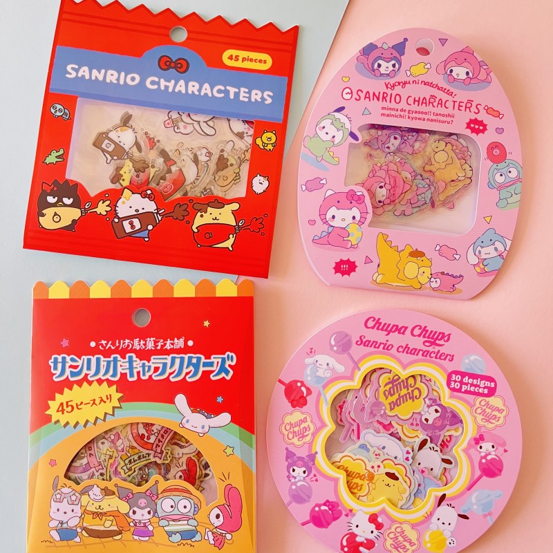 卡通库洛米美乐蒂贴纸玩具面面派对家族手账装饰贴手机水杯贴防水