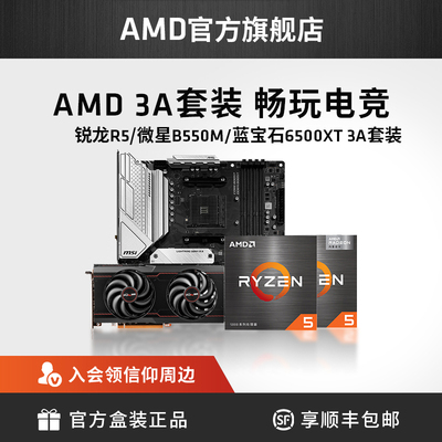 AMD R5 5600/B550M/6600 3A набор