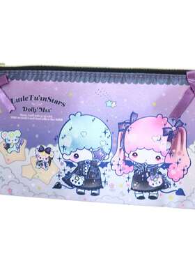 日本Sanrio正品Littletwinstars雙子星 筆袋文具收納包(DollyMix)