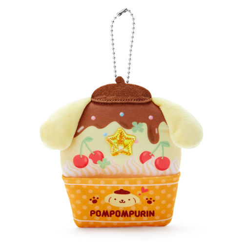 日本Sanrio正品Pompompurin布甸狗 蛋糕型匙扣包掛件(口袋)