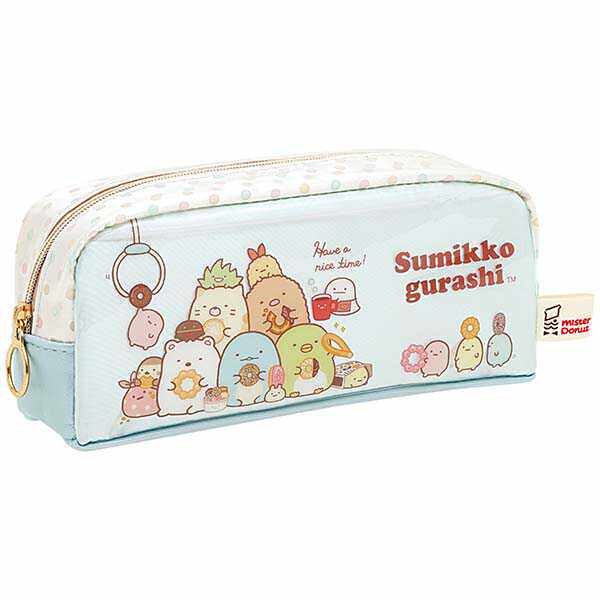 日本SanX正品Sumikko Gurashi角落生物 筆袋文具收納包(甜甜圈)