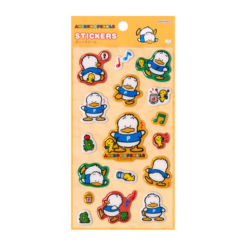 日本Sanrio正品AP鴨Ahiru no Pekkle 貼紙Retro