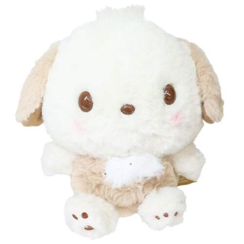 日本Sanrio正品PC狗Pochacco 毛絨公仔擺設禮物(象牙白)