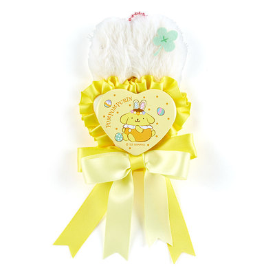 日本Sanrio正品Pompompurin布甸狗 復活兔包掛件匙扣+襟章扣針