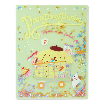 日本Sanrio正品Pompompurin布甸狗 文具A4快勞夾文件夾File(閃片)