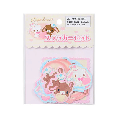 日本Sanrio正品Sugarbunnies甜點兔 袋裝貼紙Fluffy Heart